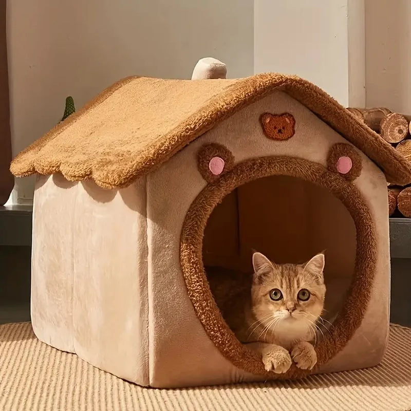 Casa de Pet Dobrável - Sofá Aconchegante para Gatos e Cães Pequenos!