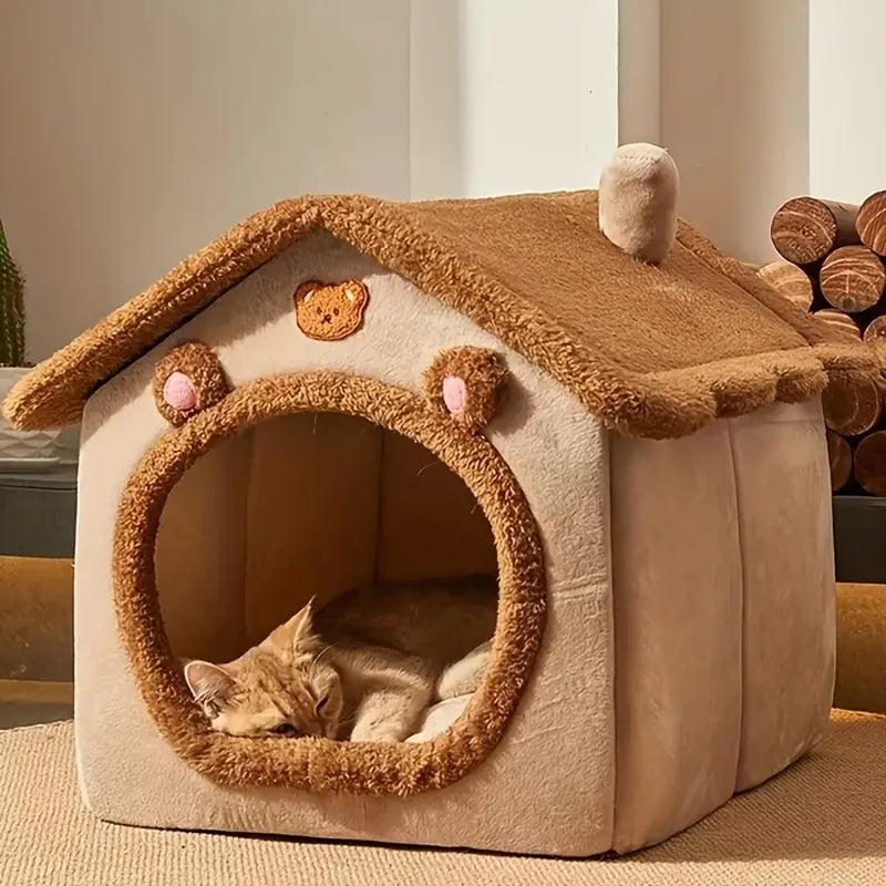 Casa de Pet Dobrável - Sofá Aconchegante para Gatos e Cães Pequenos!